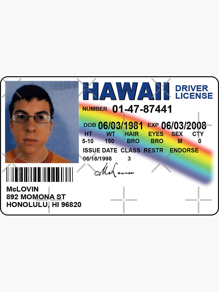 Mclovin Fake ID - Funny Meme by SynstheticRealm