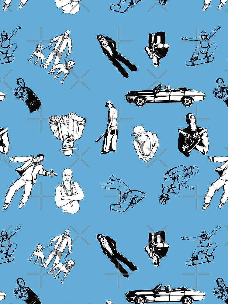 Gangster Life Rap Design for Tapestry print on demand online apparel and Home decor by Sunnyhova