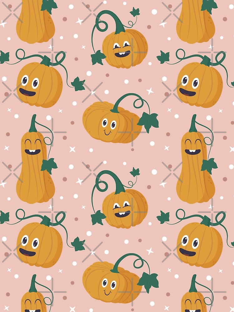 Funny Pumpkins Pink Pattern - funny pumpkin,  funny pattern by Delandor