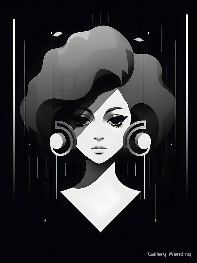 Girl with headphones on by Gallery-Wending