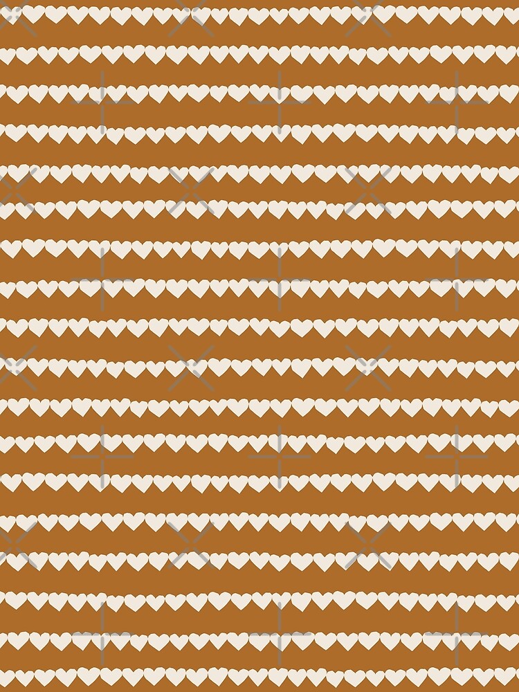 Hearts Strings by Erin Kendal Cream on Boho Brown by Erin Kendal
