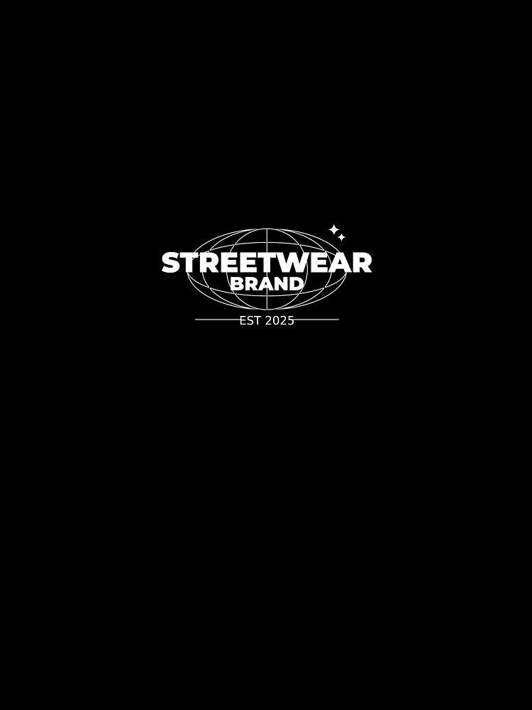 Streetwear Brand Est 2025 Globe Grid Minimal Bold Urban Street Fashion Art by DERA RAY