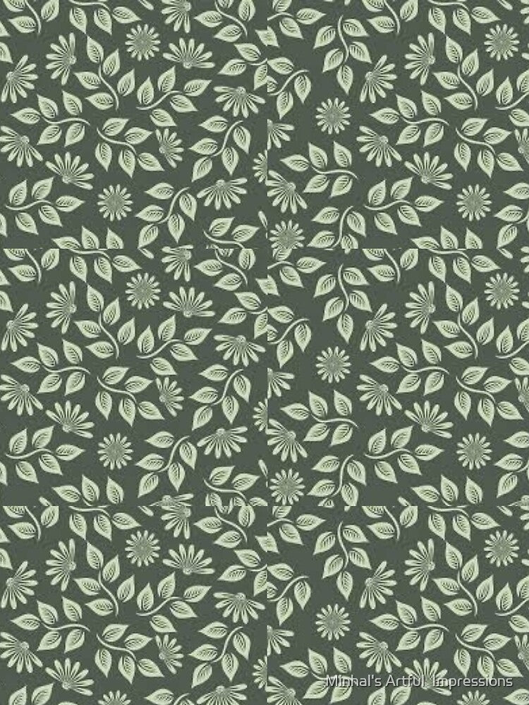 Best Seller -Leafs pattern designed by Minhal's Artful  Impressions