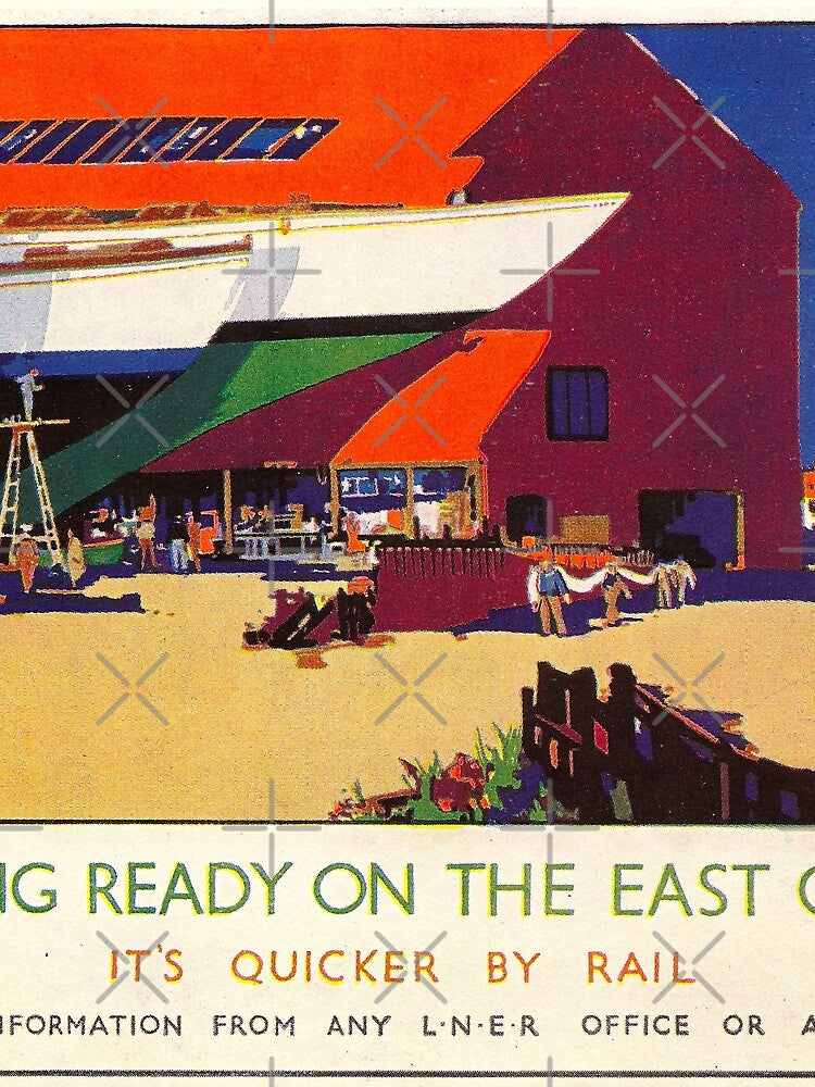 Vintage Travel - Quicker by rail by Culturio