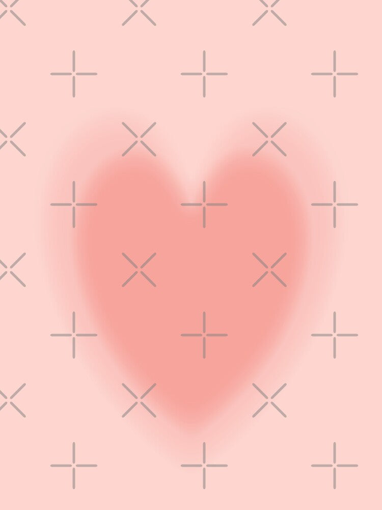 Gradient Heart Pink Love by MediTees