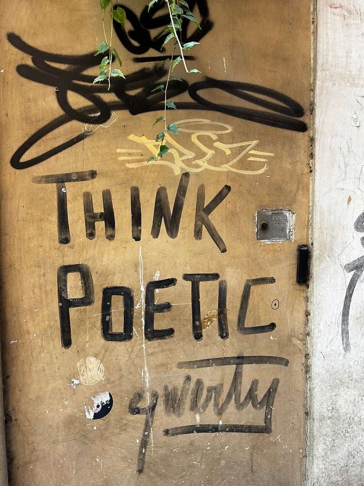 Think poetic graffiti by Zigzagletters