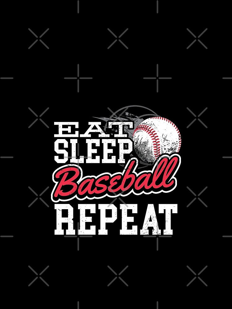 Eat Sleep Baseball Repeat - funny quotes, funny meme by Delandor