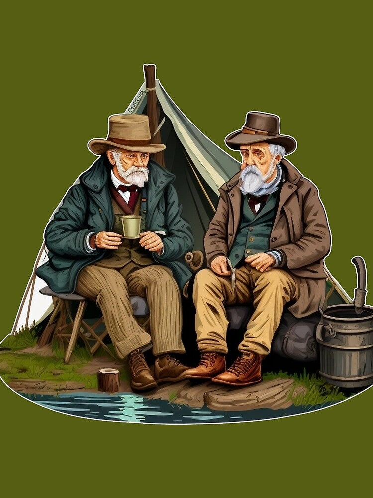 men drinking coffee by DraftDuck