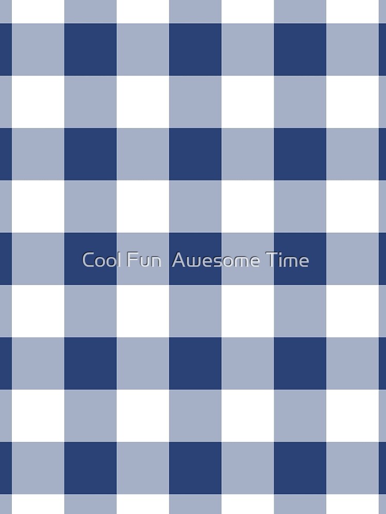Navy Plaid Pattern by Cool Fun  Awesome Time