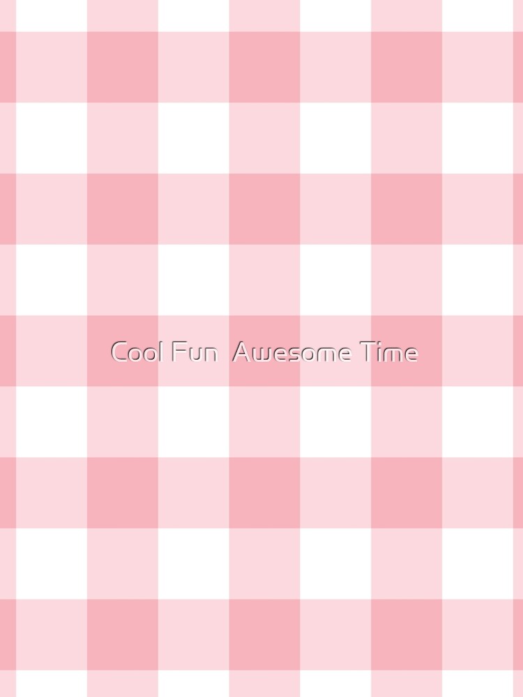 Coral Plaid Pattern by Cool Fun  Awesome Time
