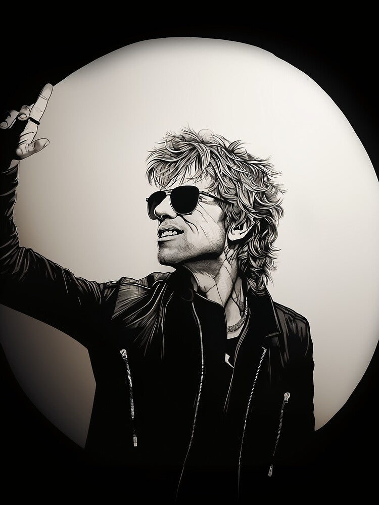 Bon Jovi Lookalike 2 Vectorized by fjeddik