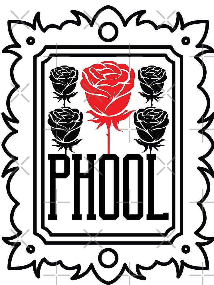 Bold Floral Rose PHOOL Typography Art by Graphic Bro