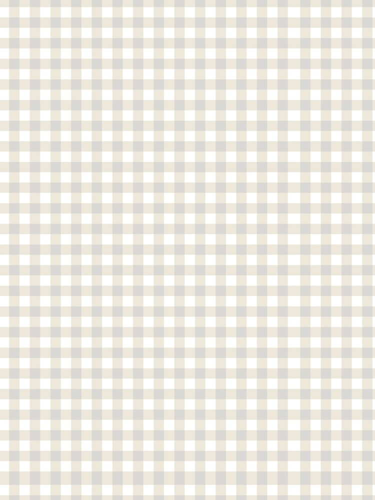 Beige and White Gingham Checkered Pattern for Decor by BriSher