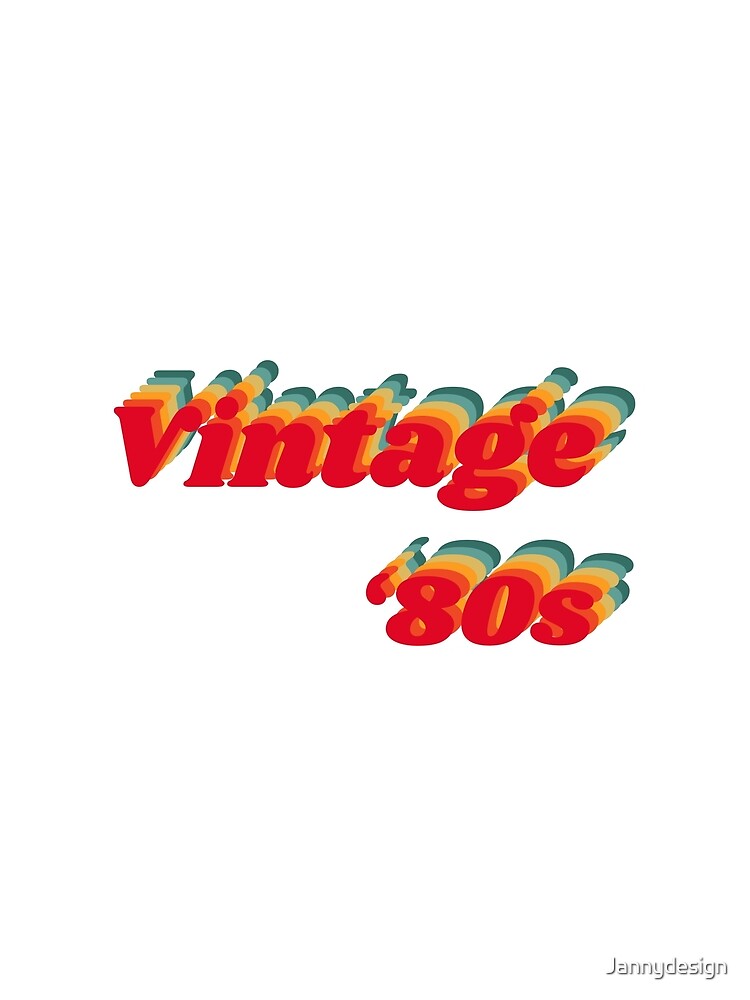 Vintage 80s by Jannydesign