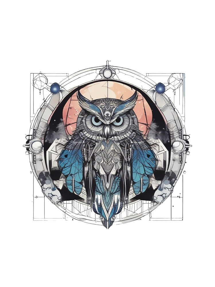 Geometric owl by Stemies Productions