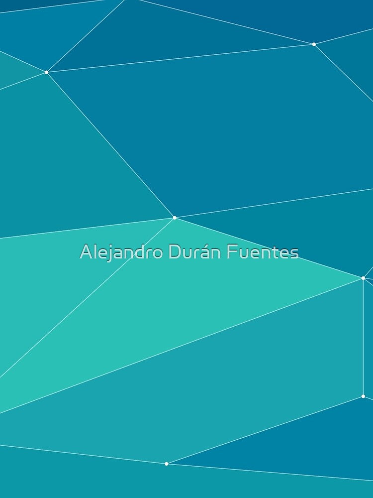 turquoise horizontal polygonal by Alejandro Durán Fuentes