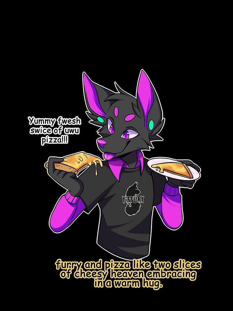 Furry Wolf LOVES PIZZA by YIFFURY
