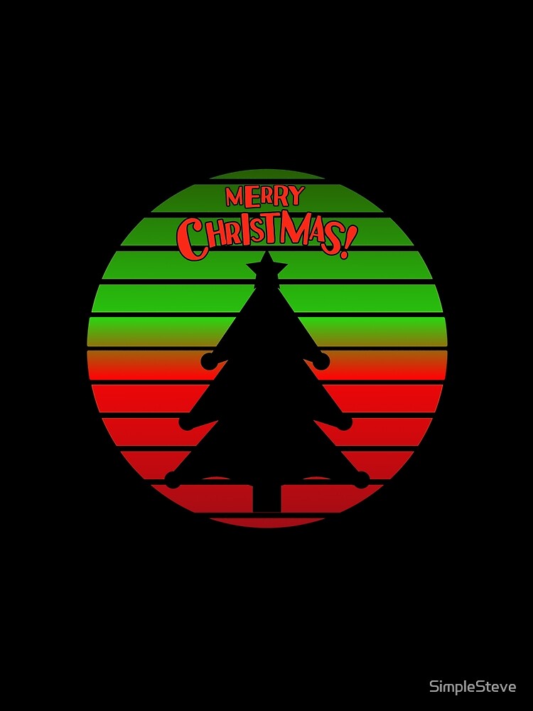 Vintage Sunset Merry Christmas by SimpleSteve