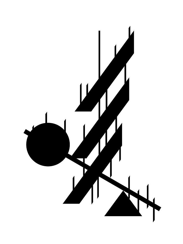 Suprematism abstract cubism minimalistic art by Spellrise