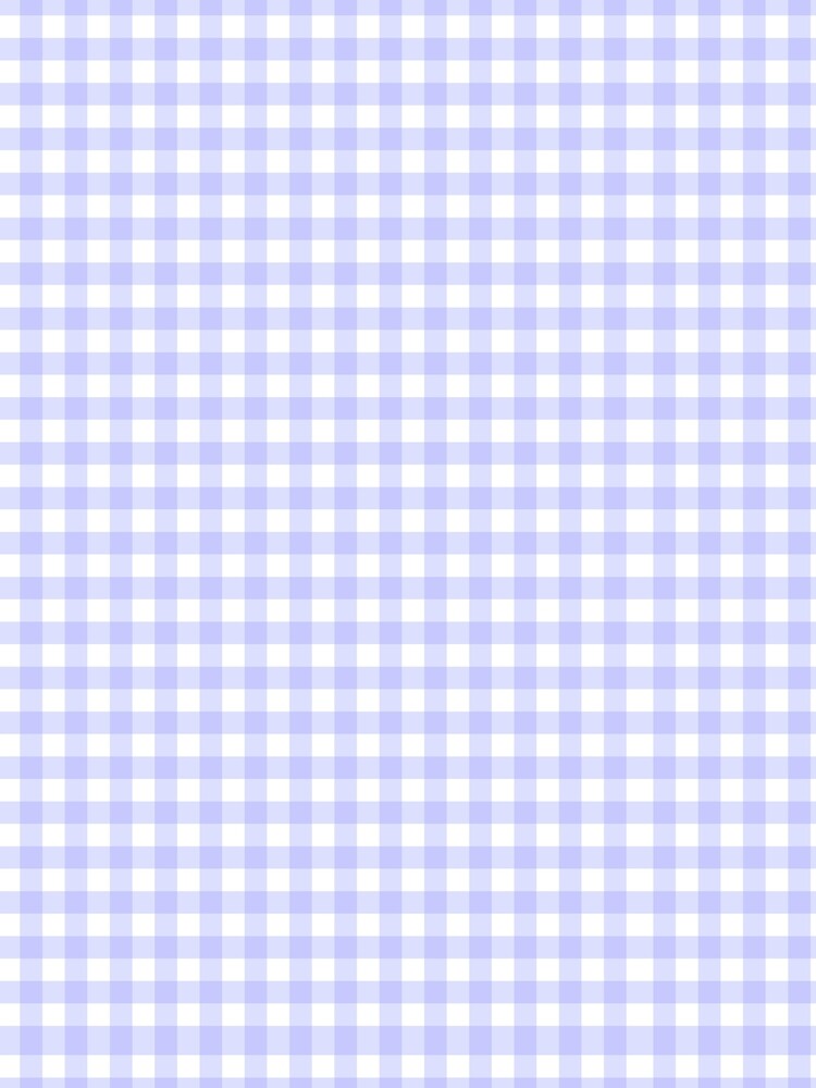 Light Blue and White Gingham Checkered Grid Pattern by BriSher
