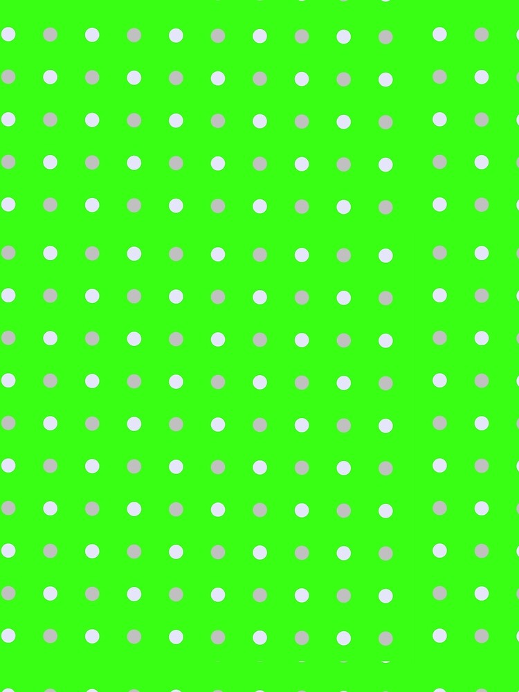Minimalist Gray Dots on Vibrant Green Grid Background by BriSher