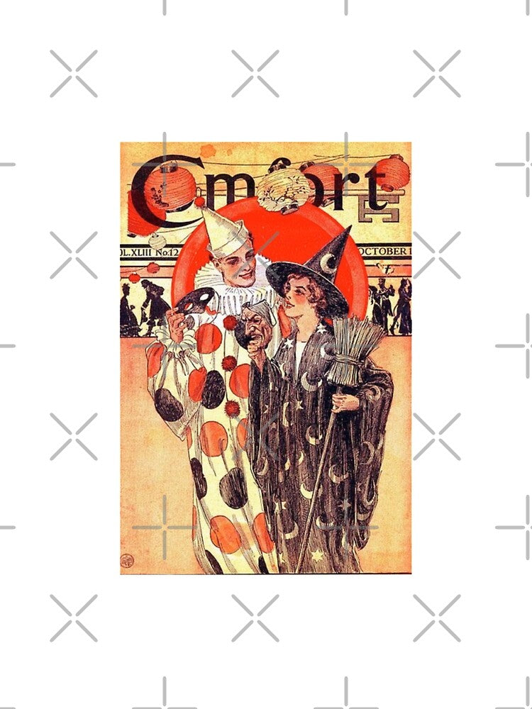 Vintage Halloween Couple Illustration by Bellathewilde