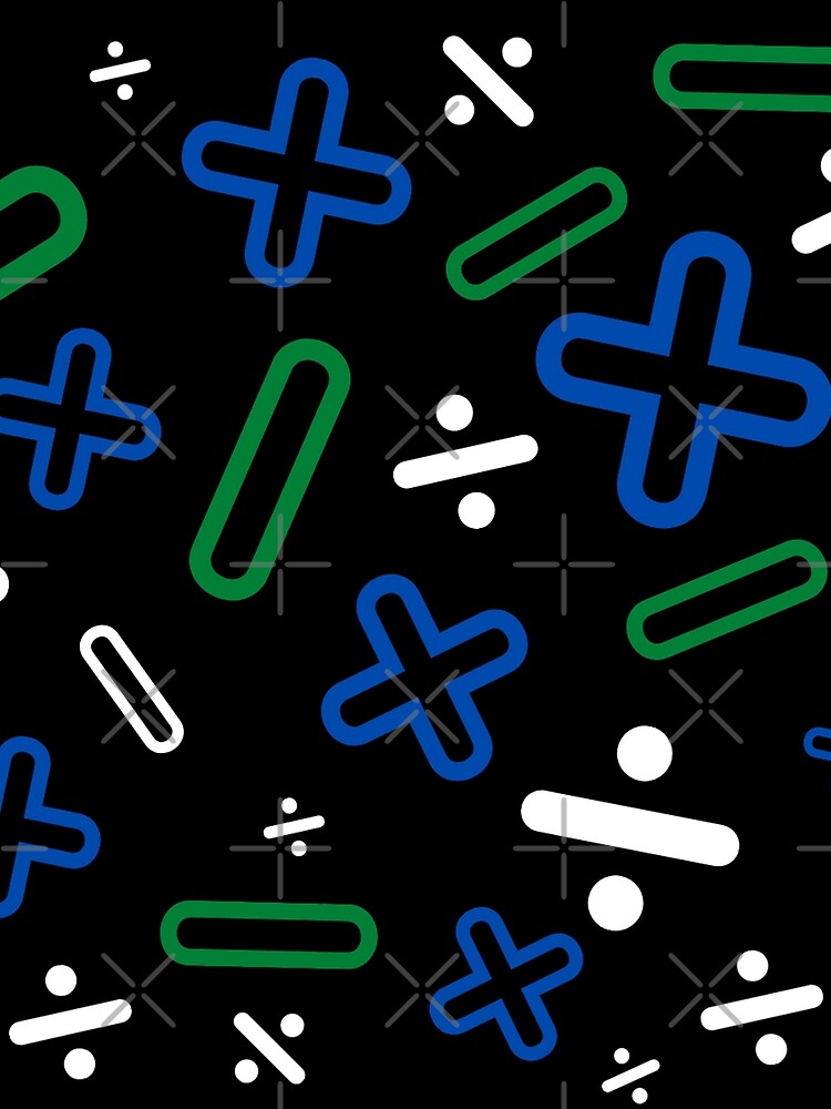 Blue and Green Math Design by jaguarcliff