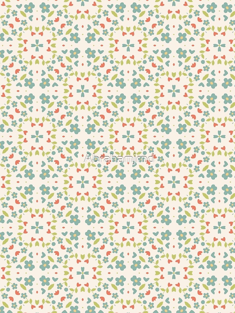 flowers abstract colorful floral seamless repeat pattern by Abrahamjrnd