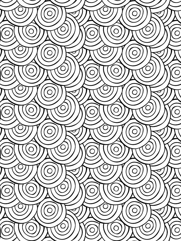 Circle Hand Drawn Pattern #1 by lizious