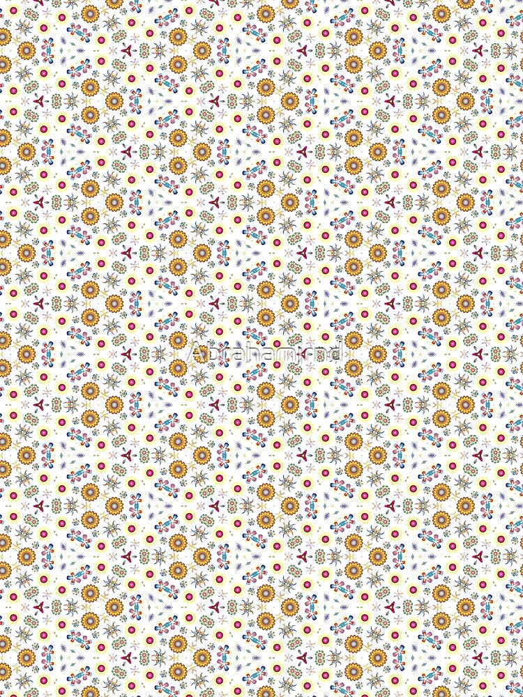 decorative lovely things rainbow art colorful widescreen seamless repeat pattern by Abrahamjrnd