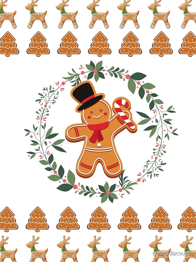Gingerbread Men Christmas Dancing by creatediscount