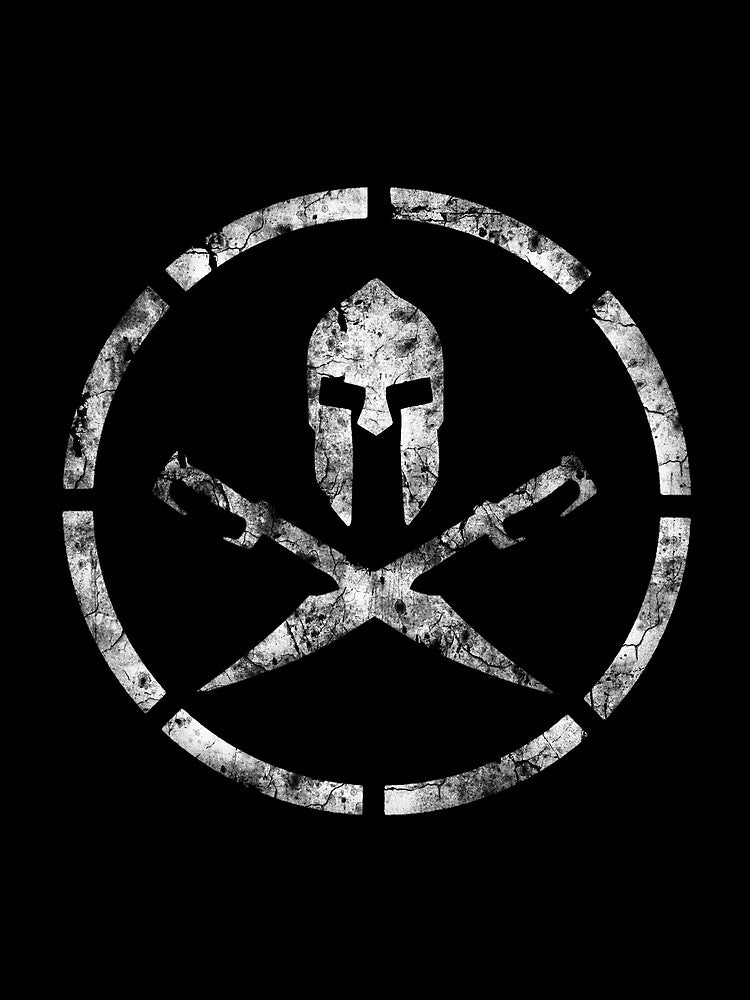 Spartan Emblem (White) by zingarostudios