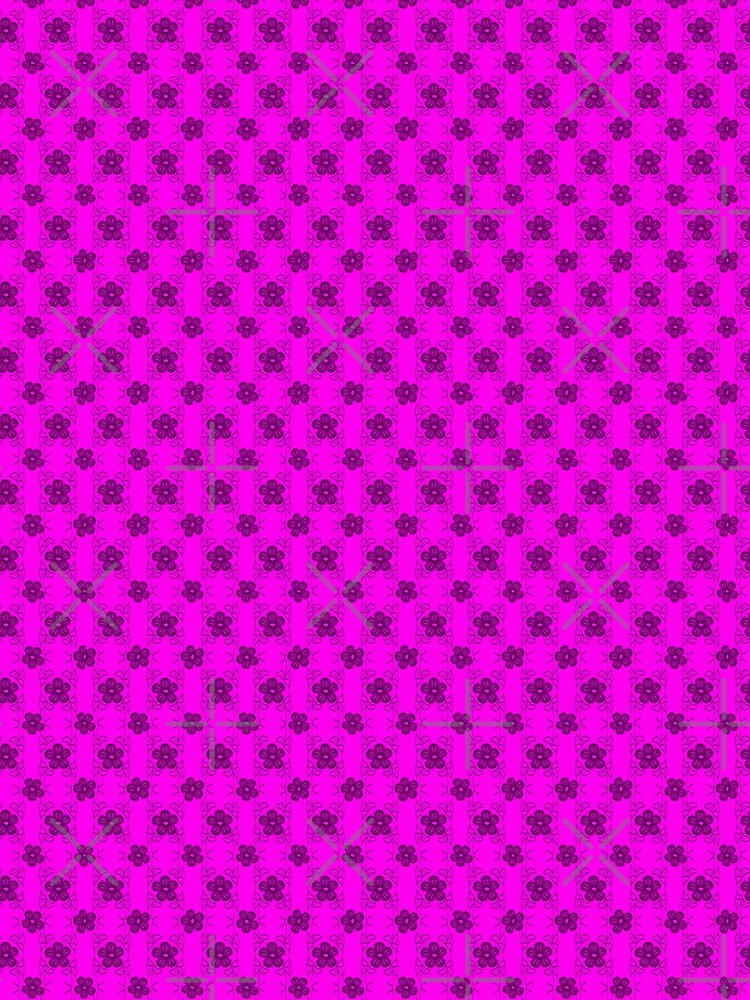 Hand digital drawn pink  flower pattern by Hnd-Design