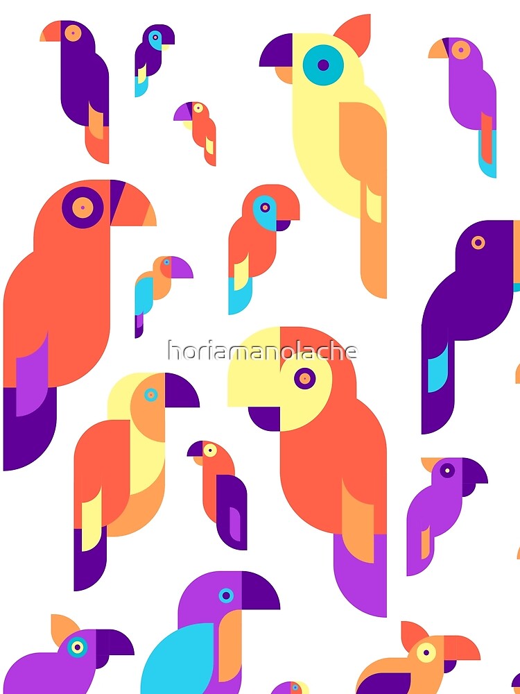 Cool Parrot Design Pattern by Horia Manolache