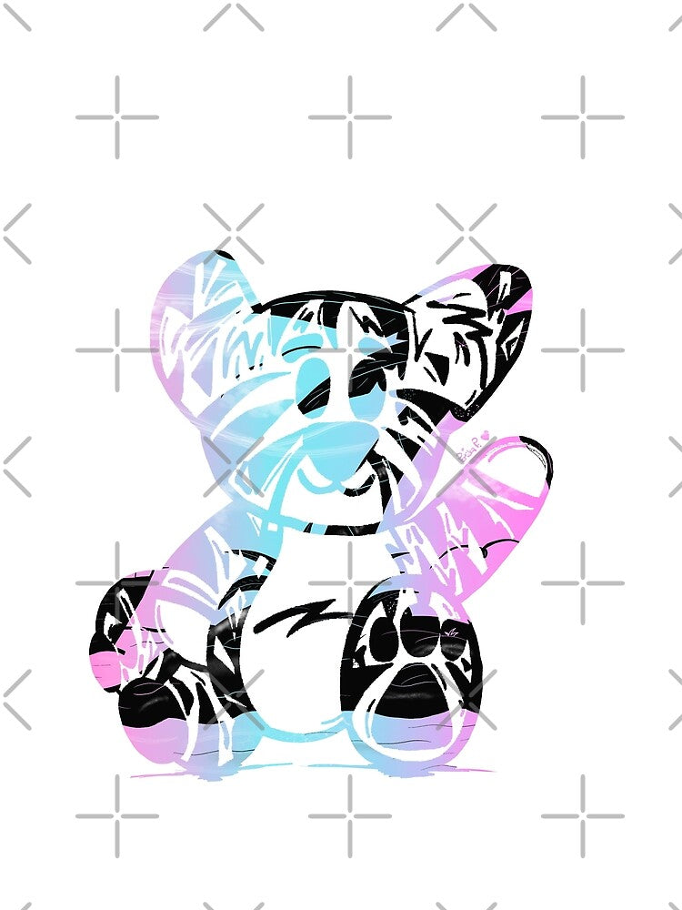 Cotton Candy Skies Teddy by Inx Artworks