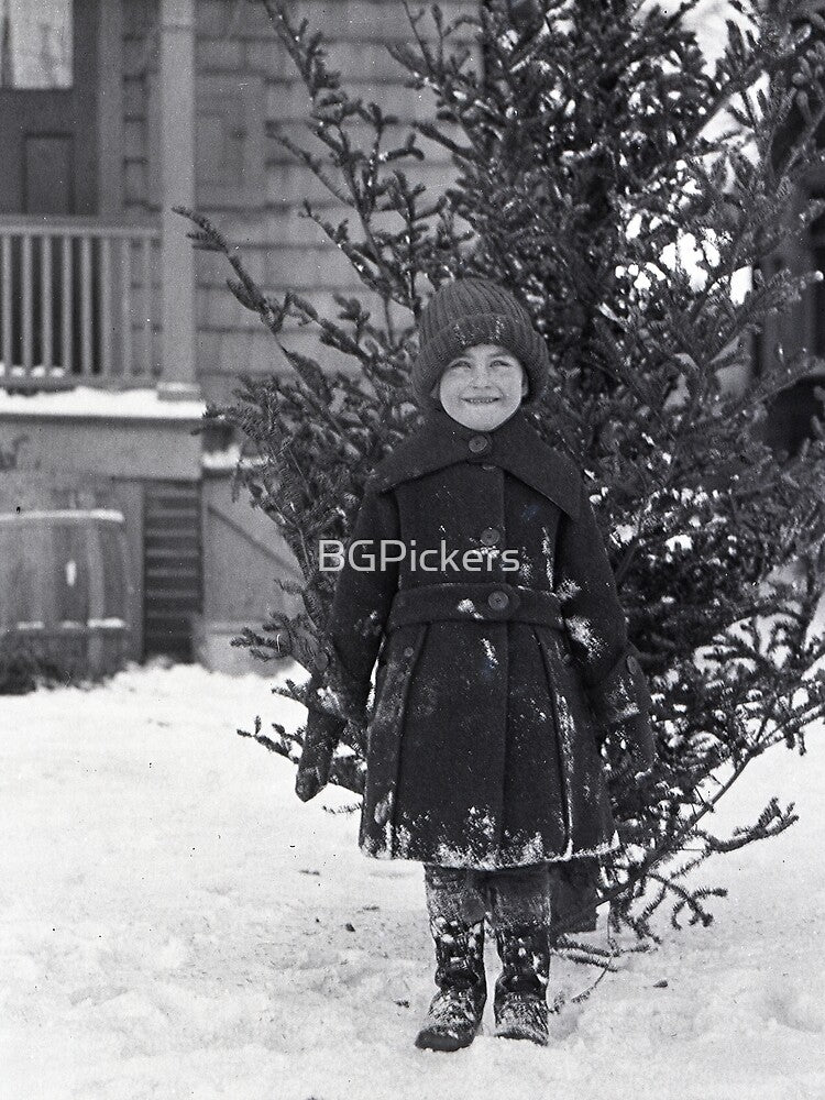 Vintage Girl in the Winter by BGPickers