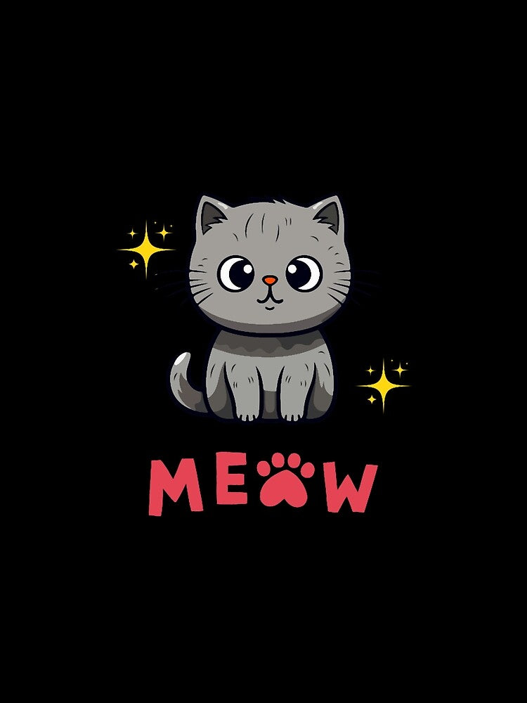 cat sayiiiing meawwww Oversized by VycMerch