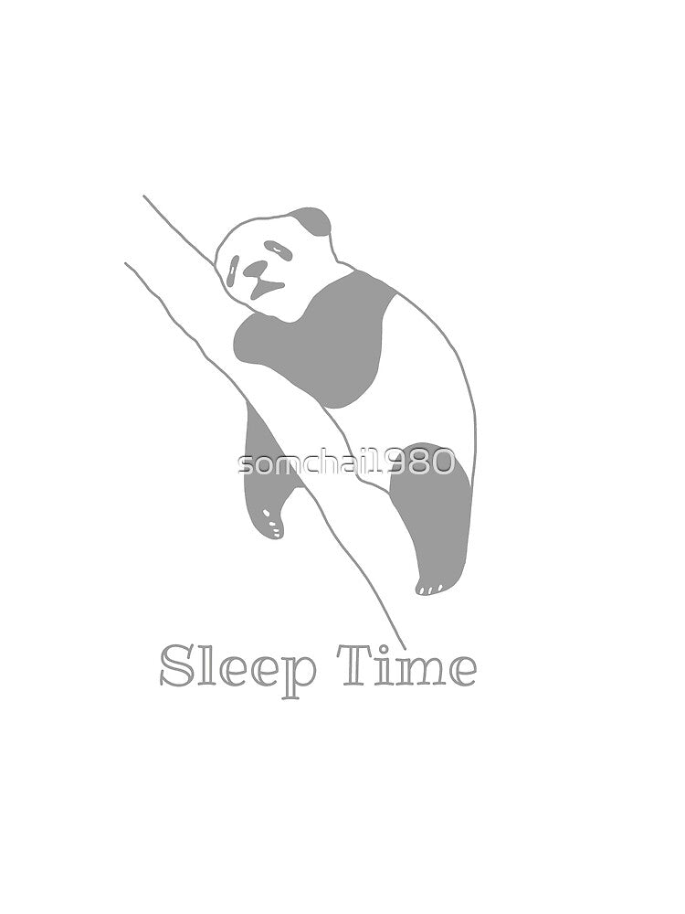 panda sleep T-shirt Design by somchai1980