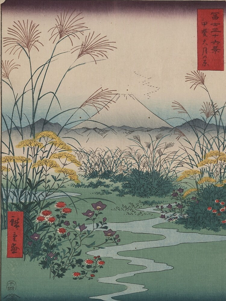 Hiroshige's The Ōtsuki Plain in Kai Province by mosfunky