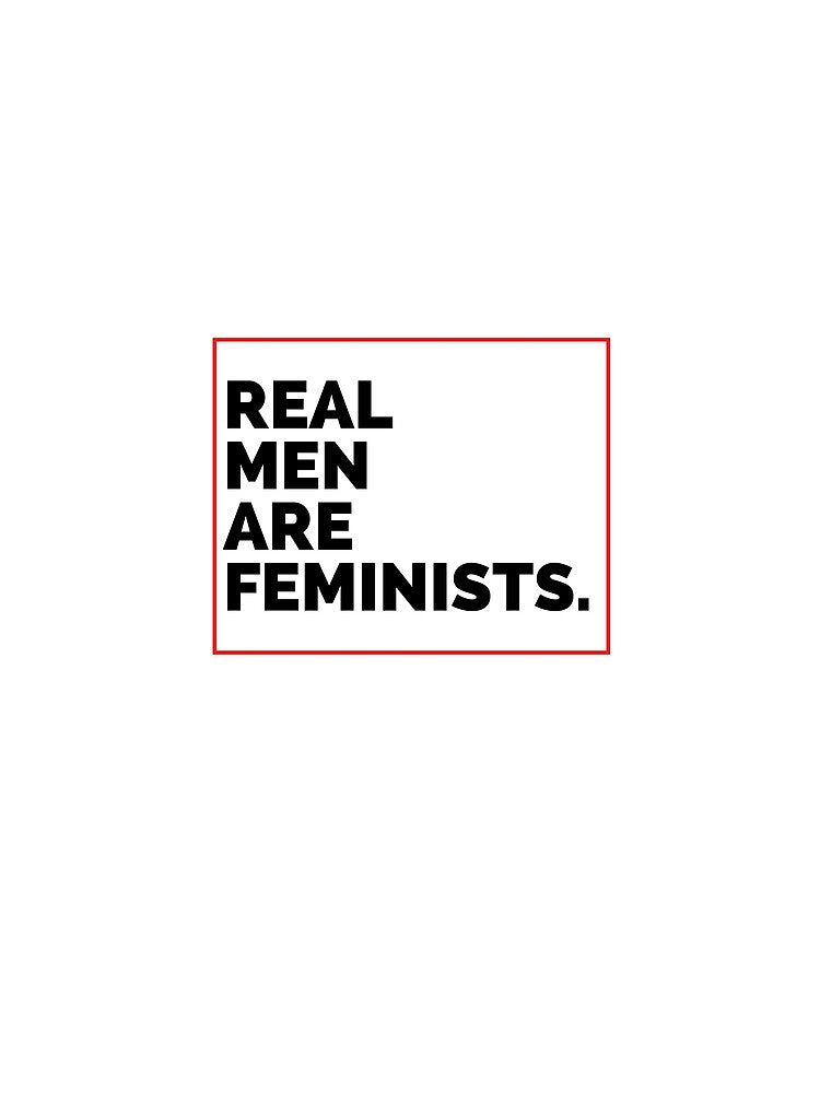 Real men are feminists. Feminist tshirt. by 4empowear