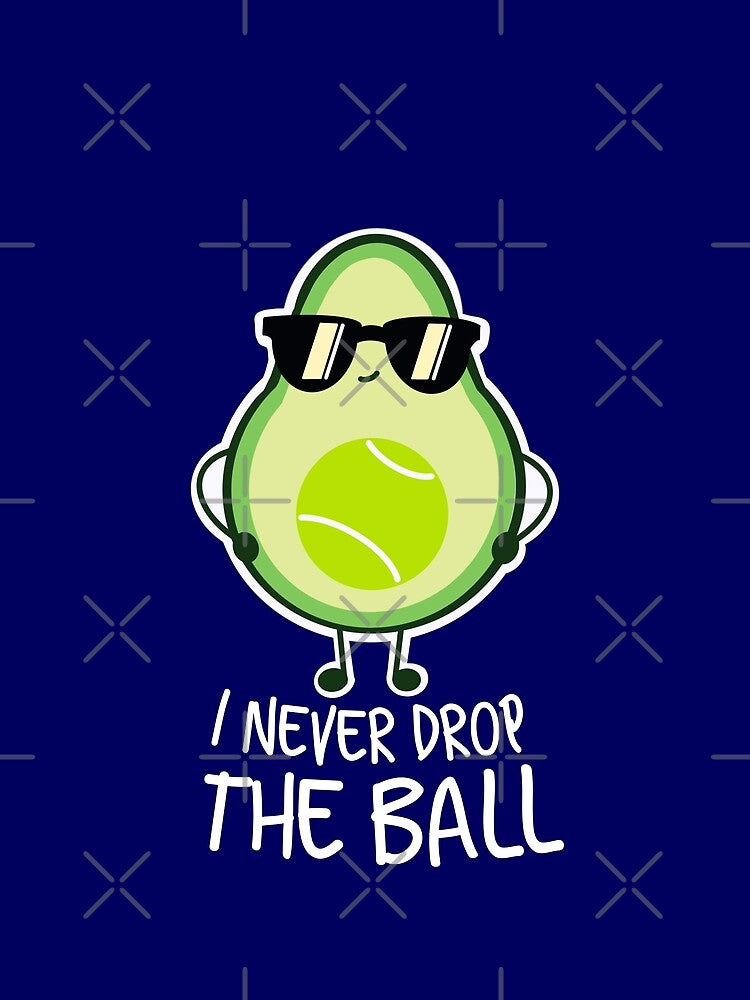 Cool Funny Avocado Tennis Lover by champagnemoment