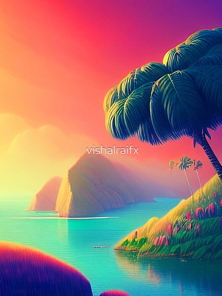 Colorful surreal landscapes scenery with vibrant colors 20 by vishalraifx