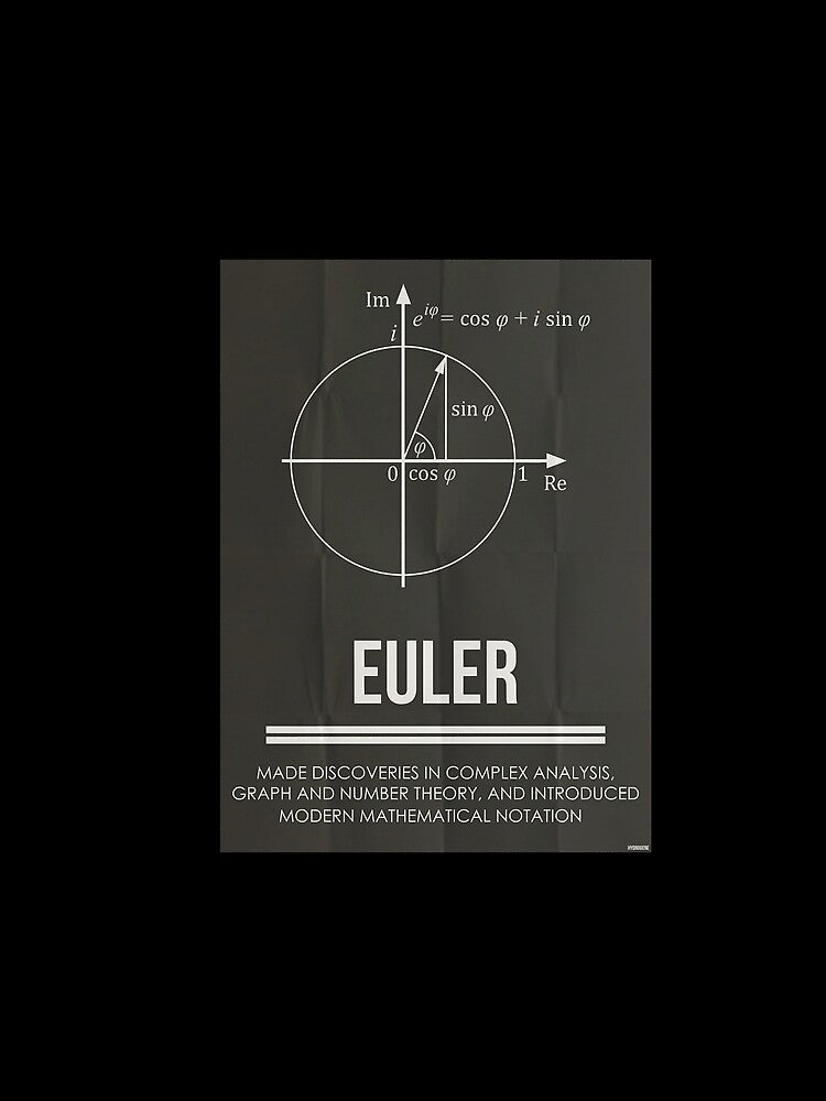 EULER  Mathematicians Collection Poster by fendlfbamesz