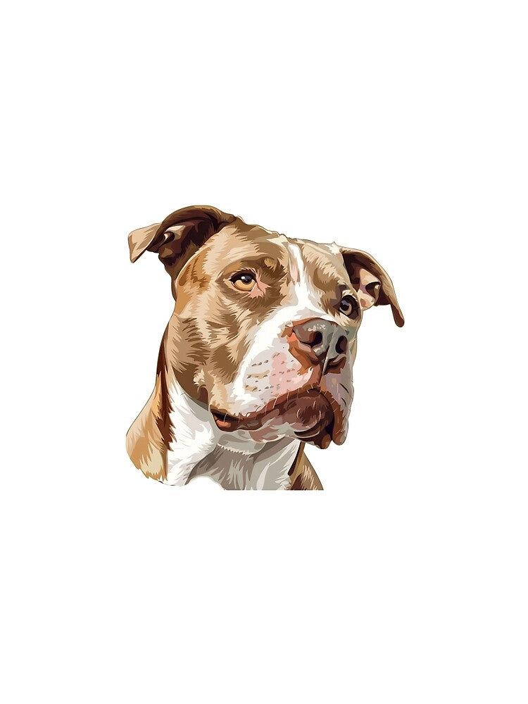 Pitbull Dog by OlyvieArt
