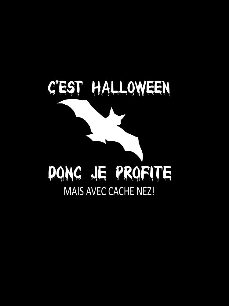 IT'S HALLOWEEN ENJOY WITH NOSE MASK COVER by martinosfr