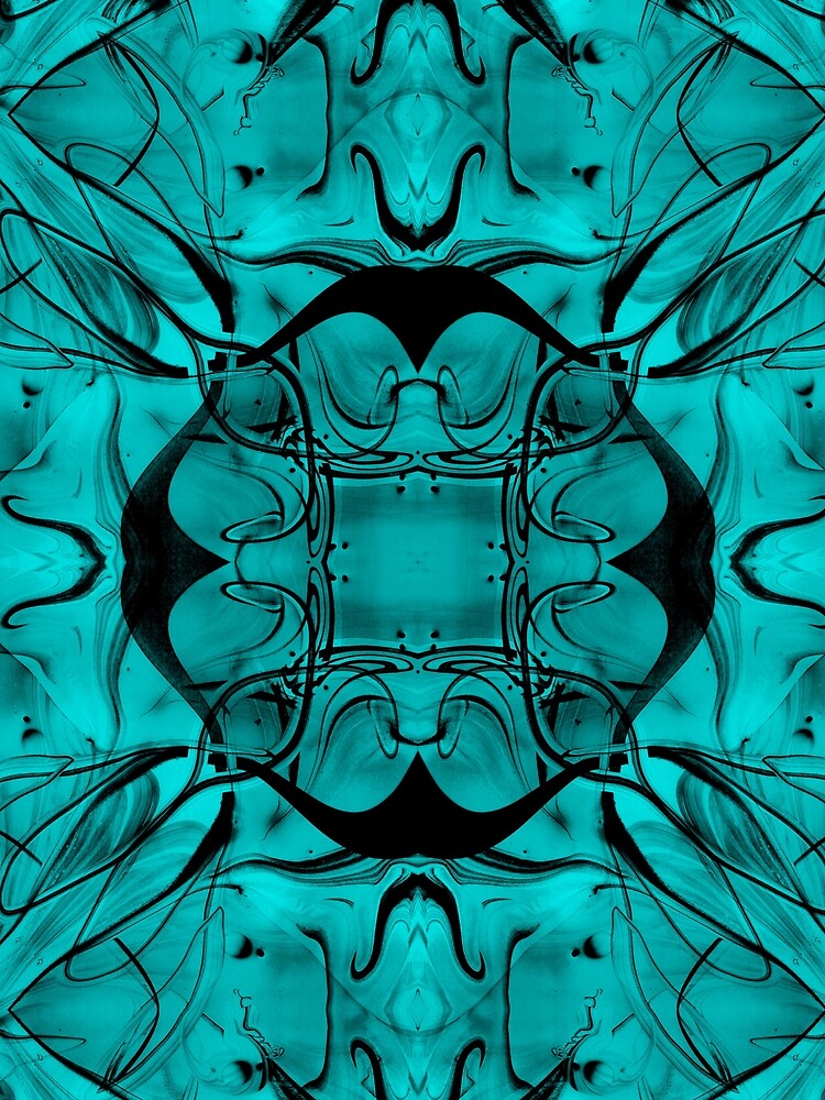 Turquoise-blue symmetry by Psilographics