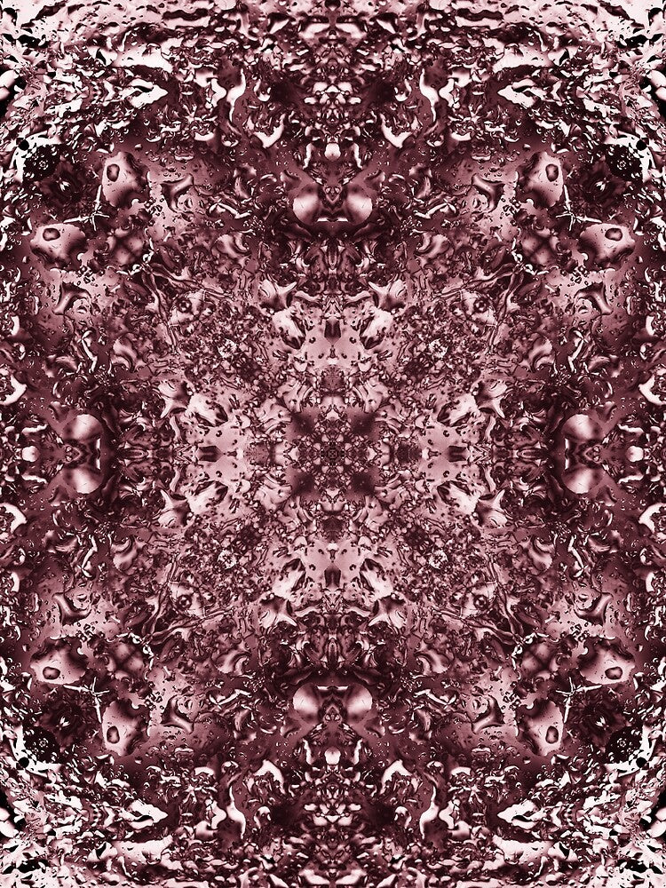 Symmetry with water droplets in rust by Psilographics
