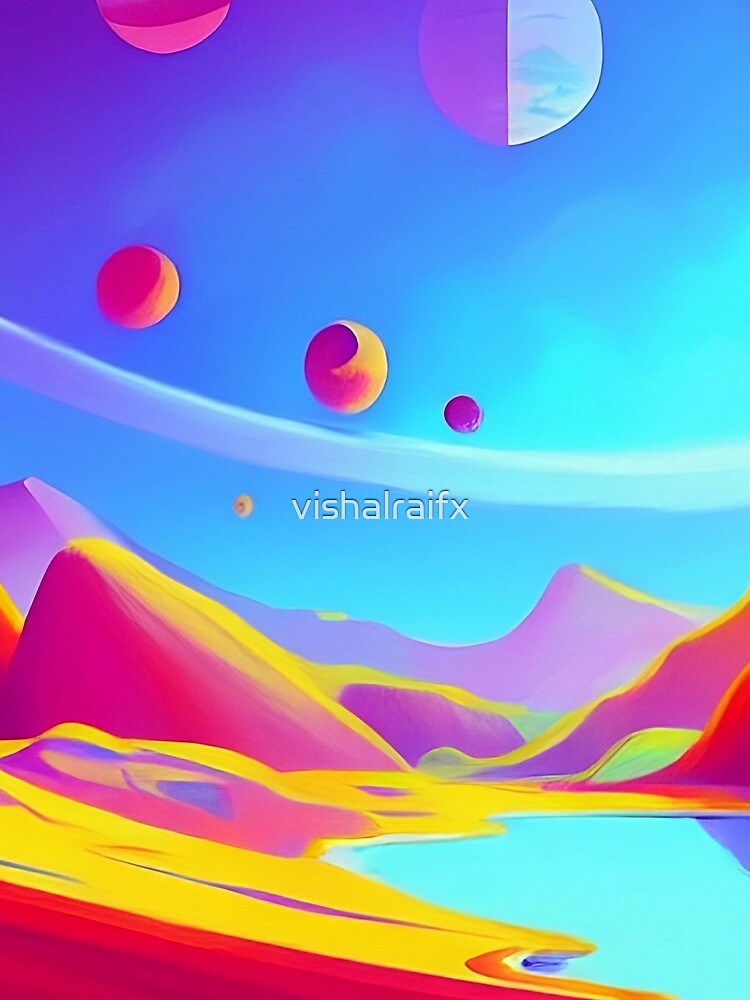 Colorful surreal landscapes scenery with vibrant colors 68 by vishalraifx