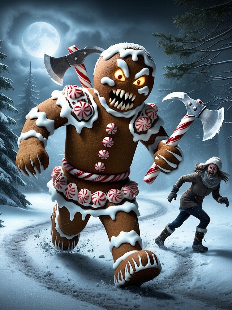 An evil gingerbread men come to life by Jestersmodified