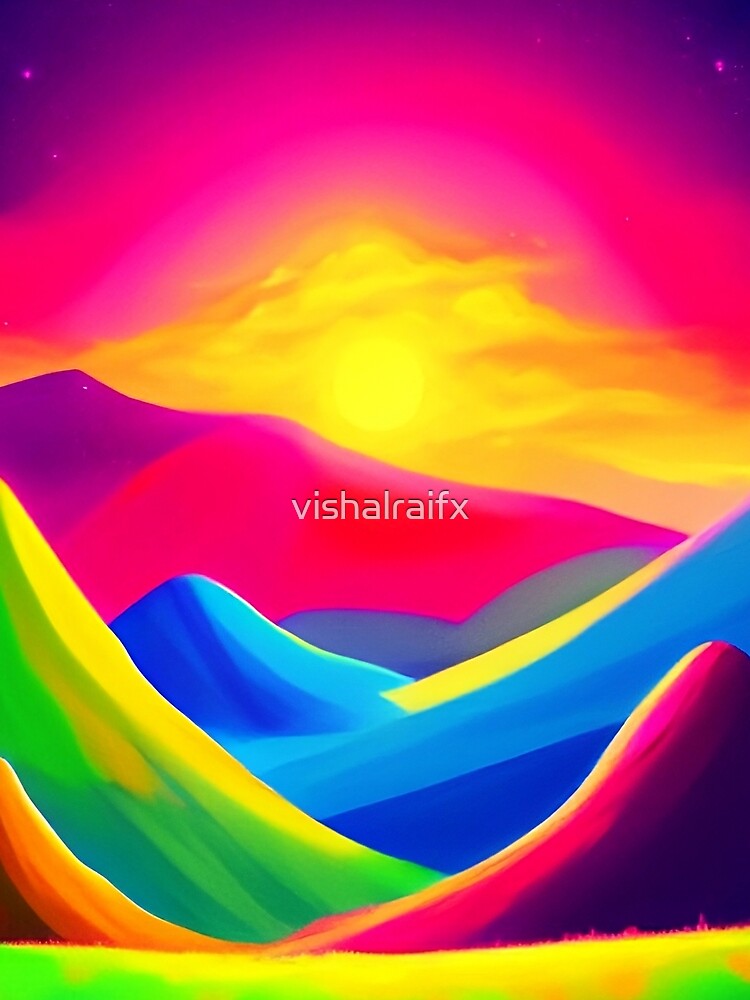 Colorful surreal landscapes scenery with vibrant colors 66 by vishalraifx